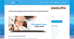 Desktop Screenshot of 3ddentalcare.com